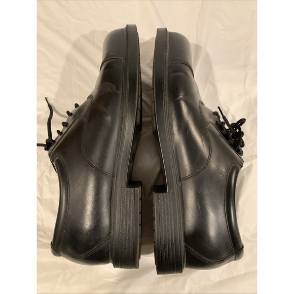 ROCKPORT Men's Leather Oxford Cap Toe Lace Up Shoes - Size 10XW- M4348 - Black - Picture 4 of 6
